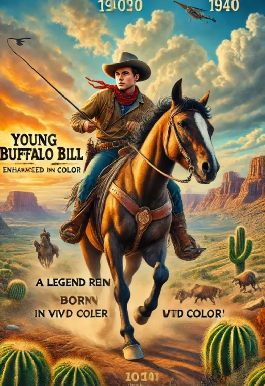 Young Buffalo Bill (1940) Enhanced and Colored